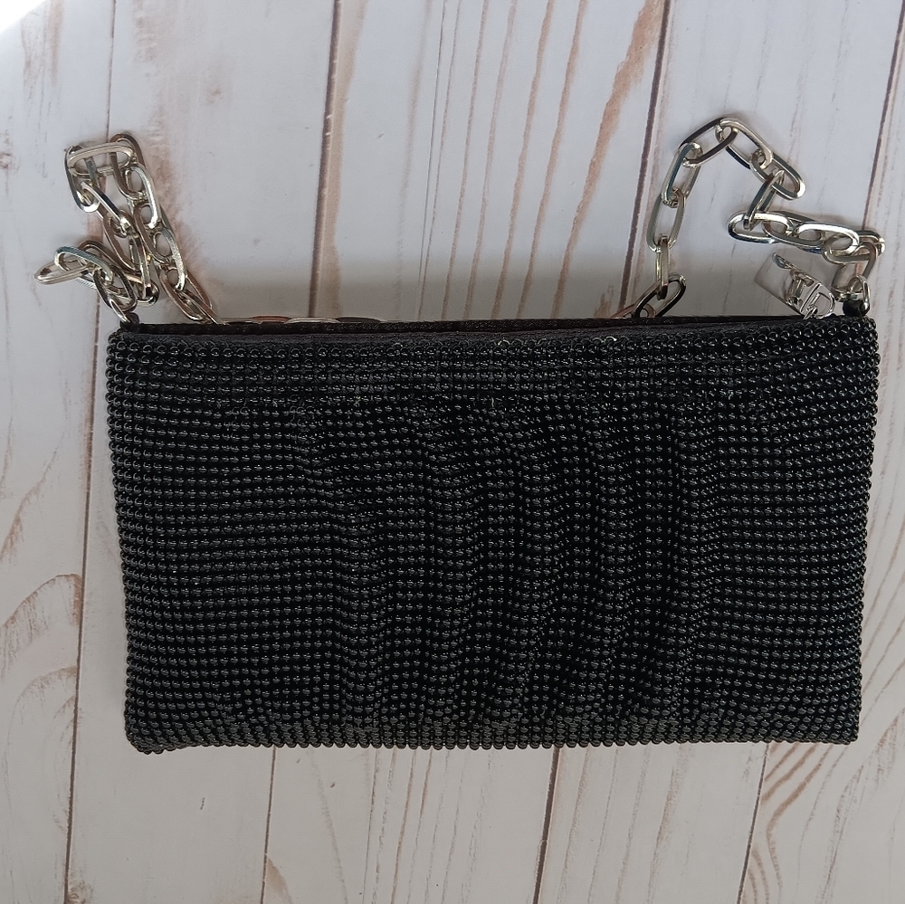 La Regale Mesh Evening Party Small Purse Chain Link Strap - Picture 13 of 15
